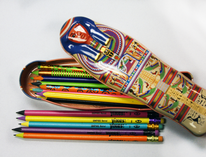 Yikes! pencils: Graphite-filled emblems of the 1990s